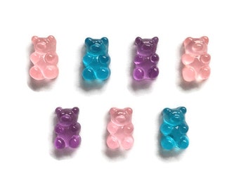 Gummy Bear Magnets + Tin | Fridge Magnets | Kawaii Magnets | Refrigerator Magnets | Bear Magnets | Candy Magnets | Resin Gummy Bear | #D1