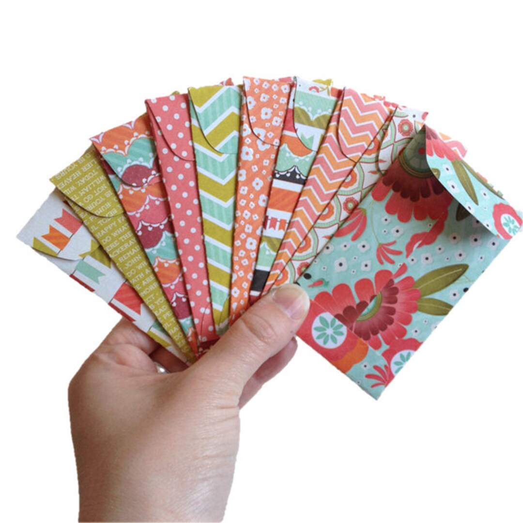 Set of 10 / Gift Card Holders / Gift Card Envelopes / Mini Etsy