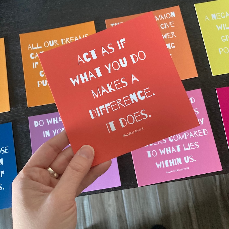 24 Inspirational Quote Cards Quote Cards Inspirational Etsy