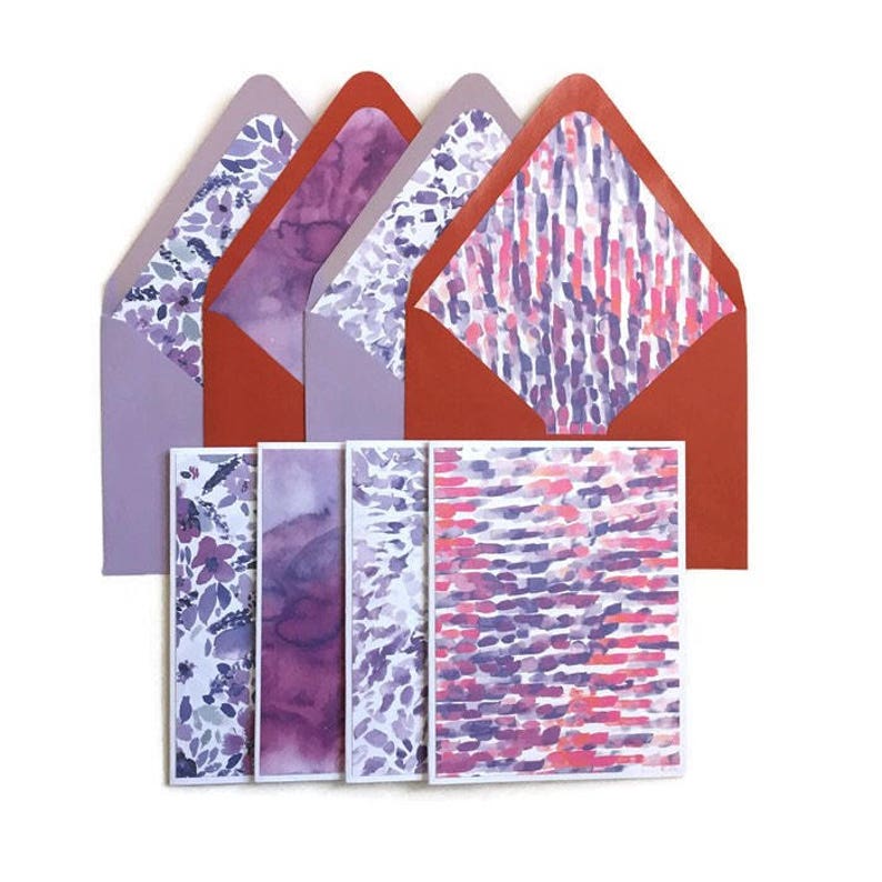 Floral Stationery / Floral Note Cards / Blank Note Cards / Etsy