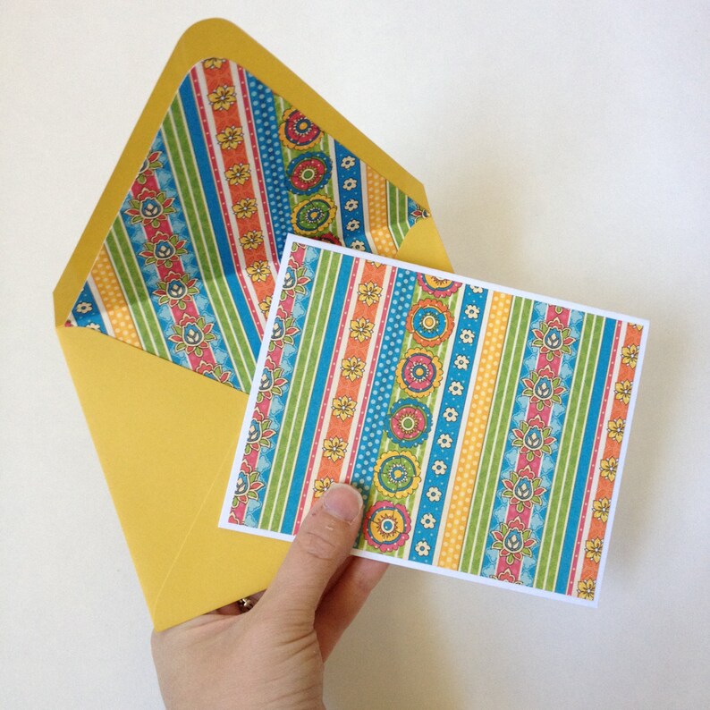 Set of 6 // Note Cards // Blank Note Cards // Blank Stationery Etsy