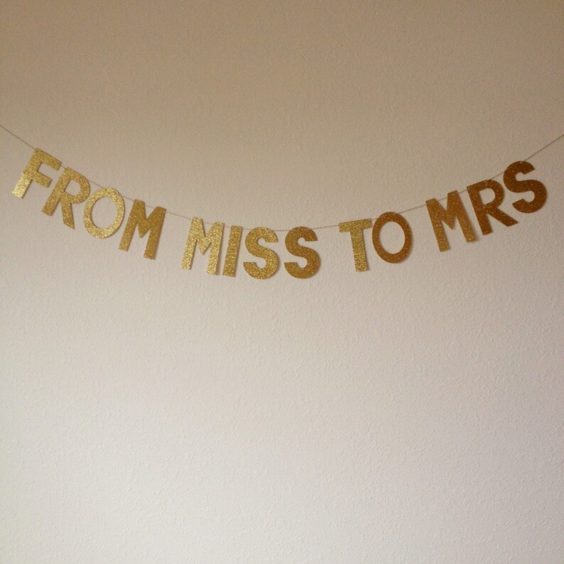 From Miss to Mrs Banner // Miss to Mrs Banner // Bridal Shower - Etsy