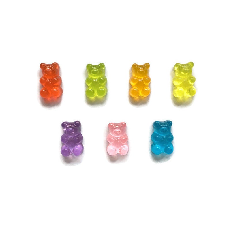 Gummy Bear Magnets + Tin | Fridge Magnets | Kawaii Magnets | Refrigerator Magnets | Bear Magnets | Candy Magnets | Rainbow Gummy Bears | #D1 