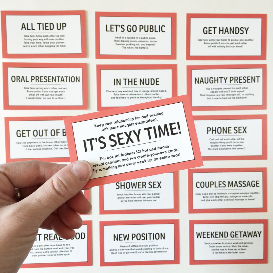 52 Sex Coupons / Kinky Sex Cards / Sex Cards / 52 Sex Ideas /