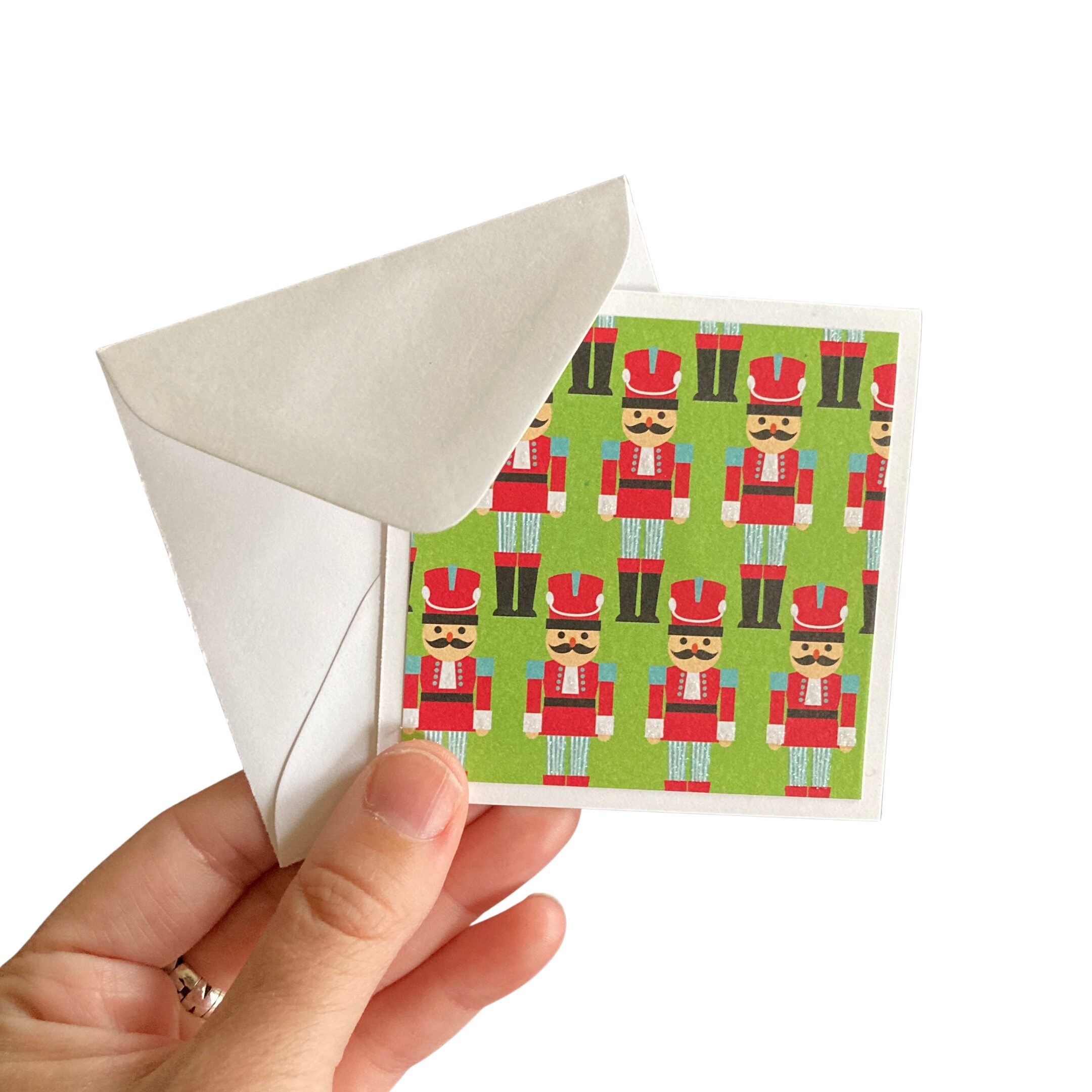 10 Mini Christmas Cards 3x3 Mini Note Cards Mini Notecard Mini Cards Cards  & Envelopes Mini Square Card Cute Card Winter Cards 