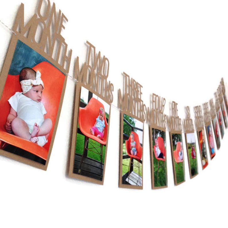 First Birthday Banner / Photo Birthday Banner / 1st Birthday Etsy