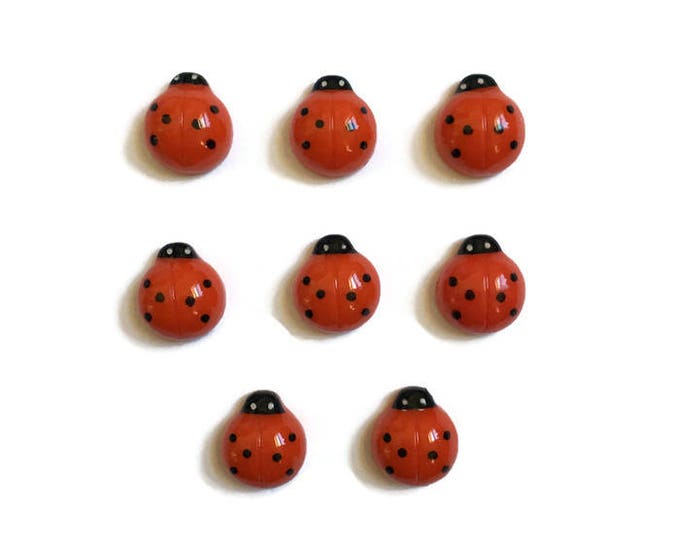 Ladybug Tin Fridge Kawaii Refrigerator Ladybug Decor Resin