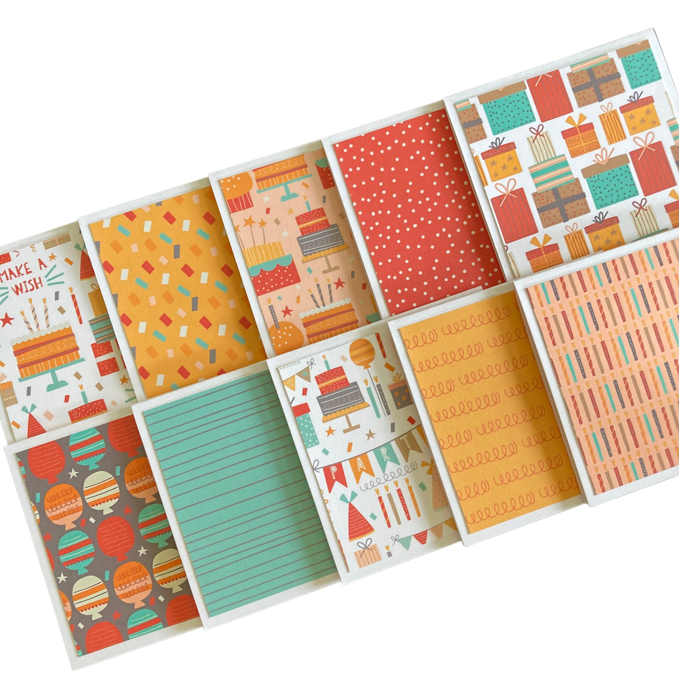 10 Mini Birthday Cards | 3x3 Mini Note Cards | Mini Notecards | Mini ...