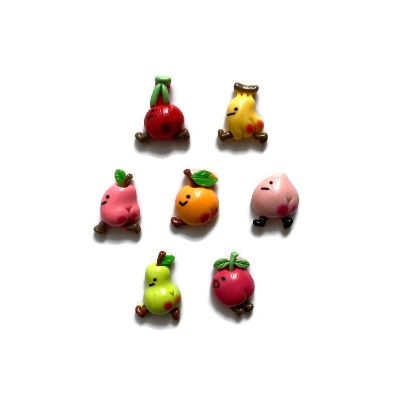 Fruit Butt Magnets + Tin | Funny Fruit Magnets | Fridge Magnets | Refrigerator Magnet | Fruit Magnets | Funny Magnets | Fake Food | #D2