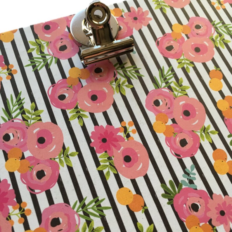 9x11.5 Clipboard / Decorative Clipboard / Floral Clipboard / Etsy