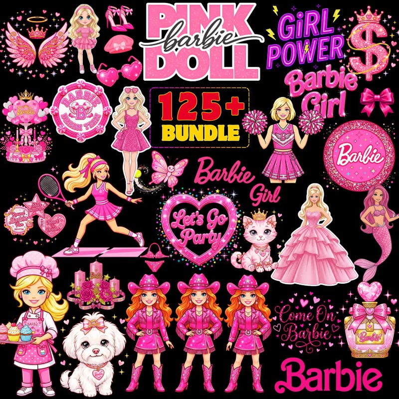 Barbie Stickers - Etsy