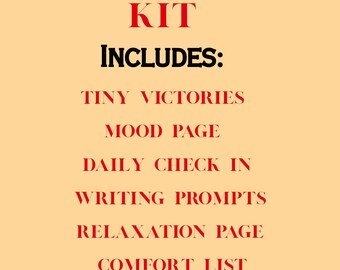 Burnout Recovery Kit Printable PDF | Self Care Journal | Mental Health Planner | Digital Download
