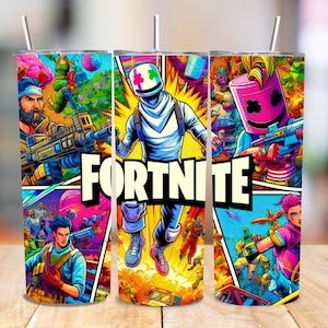 Fortnite-Becherdesign | 20oz Gaming-Folie, Sublimationsdruck, PNG-Download