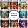 13plus Minexcraft Tumbler Design Bundle | 20oz Game Tumbler Sublimation PNG | Digital Download product logo