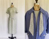 Vintage 50s dress Vintage Reich Original checked shift dress and matching jacket 1950 39 s fitted dress and jacket