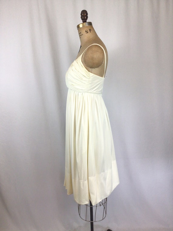 Vintage 50s dress | Vintage ivory knit cocktail d… - image 7