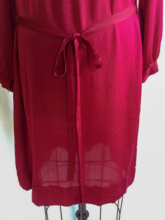 Vintage 20s Tunic | Vintage magenta silk flapper … - image 8