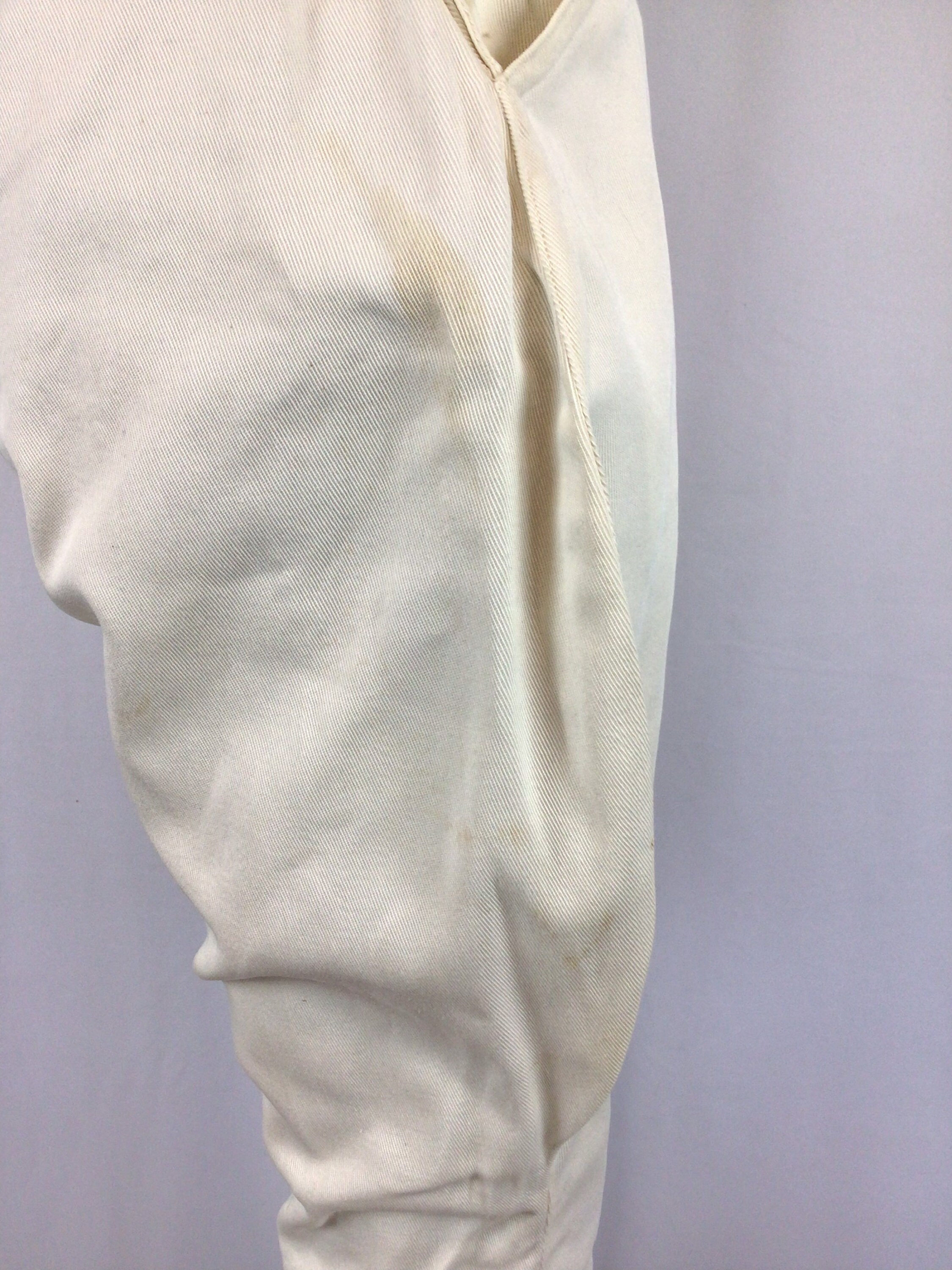 Vintage 20s Pants | Vintage White Canvas Jodhpurs | 1930s