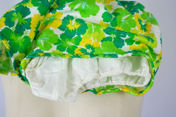 Vintage 60s romper | Vintage green floral cotton … - image 9