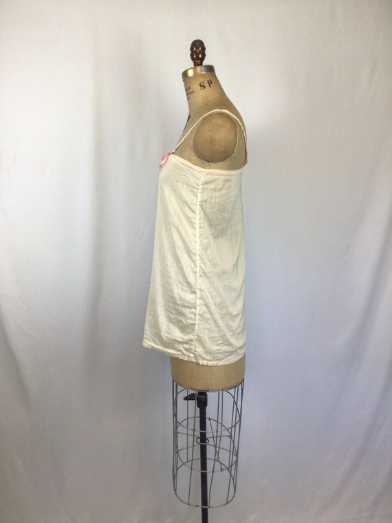 Vintage Edwardian chemise | Vintage ivory silk sl… - image 6