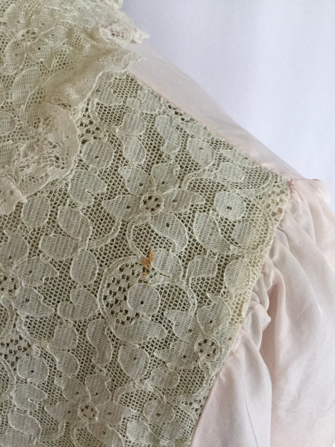 Vintage 50s Bed Jacket Vintage Pink Rayon Lace Bed Jacket Etsy