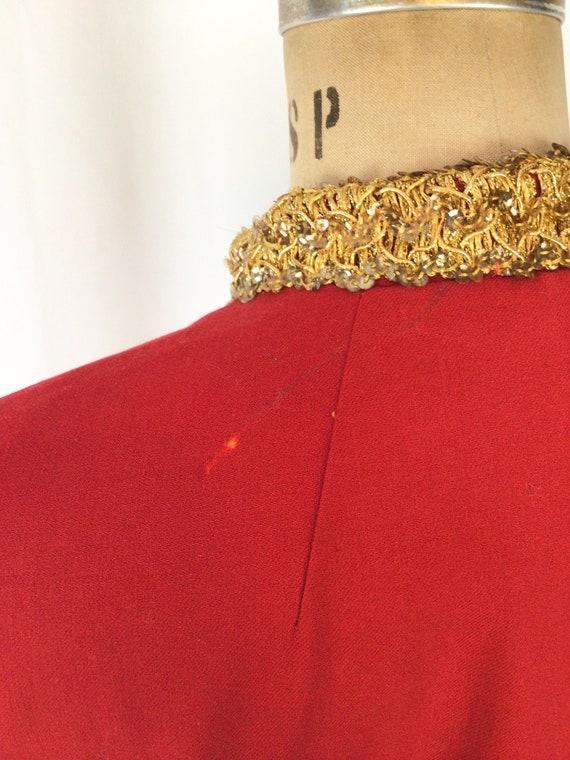 Vintage 1950s cape | Vintage red yellow Shriners … - image 10