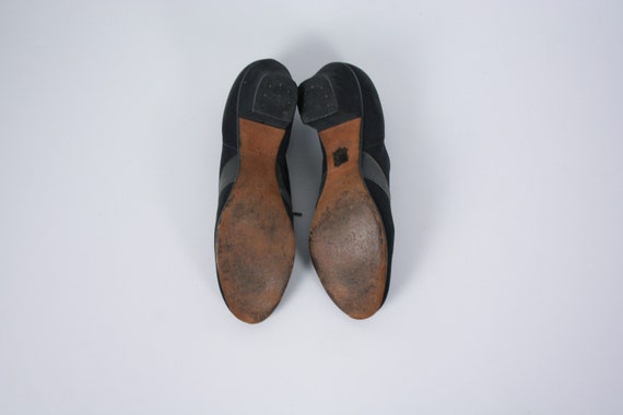 Vintage 30s shoes | Vintage blue suede oxfords | … - image 9