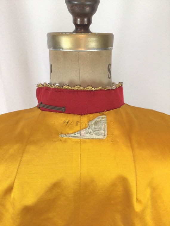 Vintage 1950s cape | Vintage red yellow Shriners … - image 9