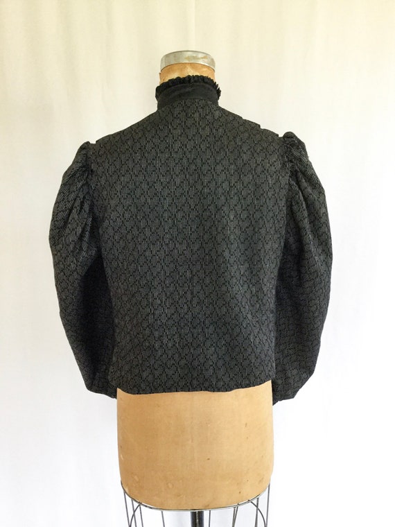 Antique Victorian Jacket | Vinatge navy wool shir… - image 8