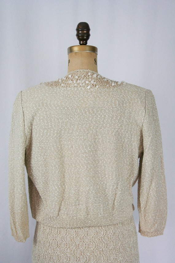 Vintage 50s knit suit | Vintage hand knit two pie… - image 8