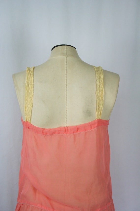 Vintage 20s Step In | Vintage pink batiste cotton… - image 9