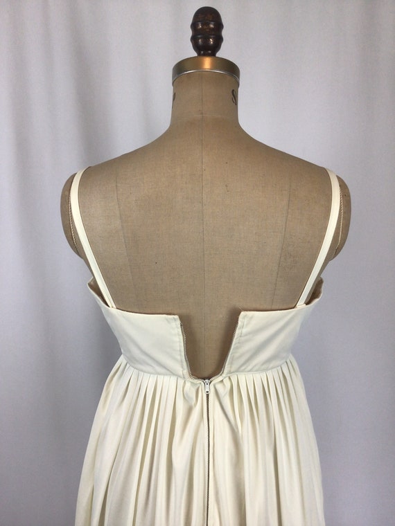 Vintage 50s dress | Vintage ivory knit cocktail d… - image 8