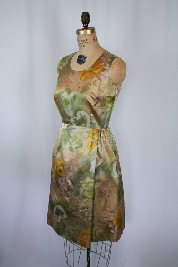 Vintage 50s dress suit | Vintage floral watercolo… - image 5