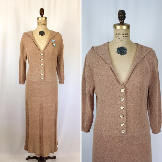 1930s knit dress sale