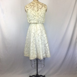 Vintage 50s dress Vintage white lace party dress 1950s Junior Sophisticates Original dress image 8