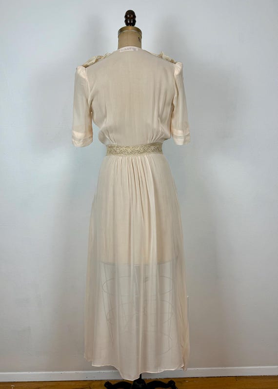 Vintage 30s Robe| Hobert Dressing Gown | 1930s Pa… - image 8