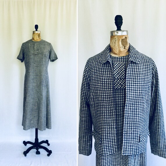 Vintage 50s dress suit | Vintage Barney Max checke