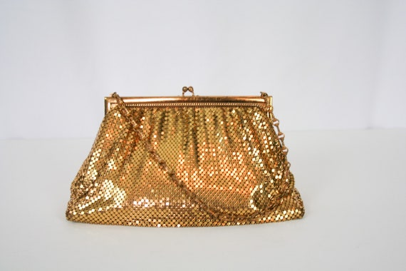 Vintage 40s Purse | Vintage Whiting & Davis gold m