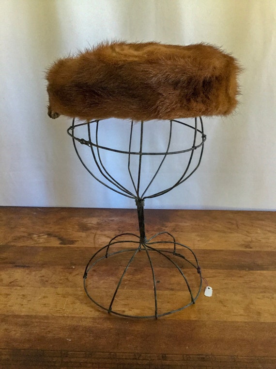 Vintage 40s hat | vintage auburn brown mink fur h… - image 3