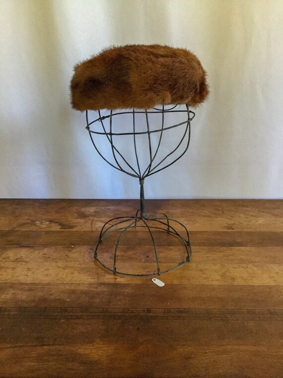 Vintage 40s hat | vintage auburn brown mink fur h… - image 2