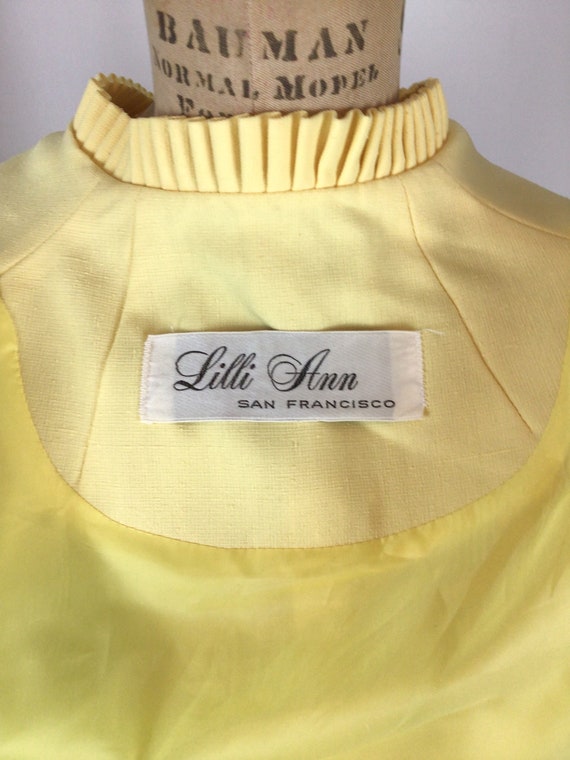 Vintage 60s suit jacket | Vintage lemon yellow ta… - image 8