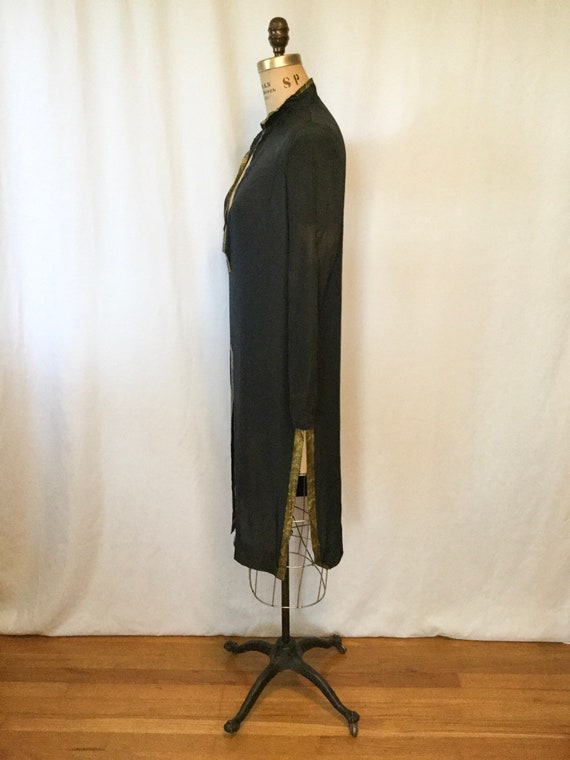 Fiona 20s Tunic | Vintage black silk tunic | 1920… - image 6
