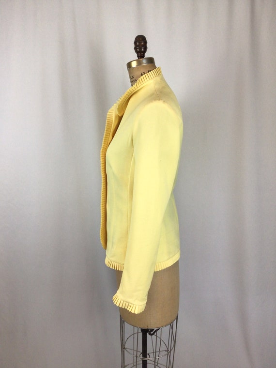 Vintage 60s suit jacket | Vintage lemon yellow ta… - image 6