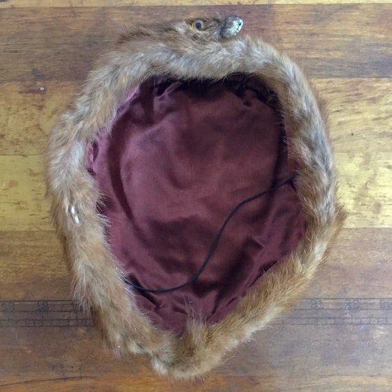 Vintage 40s hat | vintage auburn brown mink fur h… - image 9