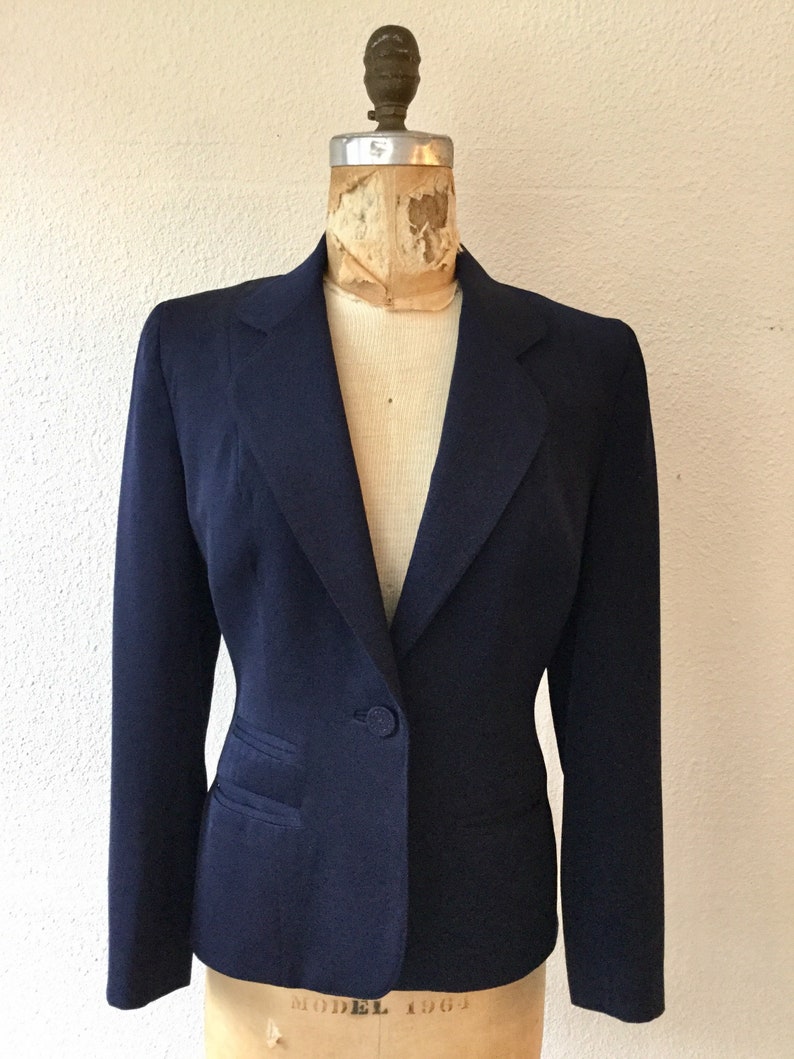 Femme Année Veste Bleu 40 Tailleur 4rl3aj5q rhtsQdC
