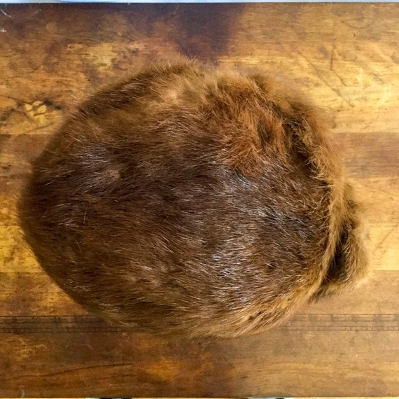 Vintage 40s hat | vintage auburn brown mink fur h… - image 4