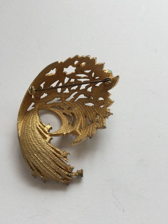 MCM brooch | vintage shooting stars gold filled b… - image 5