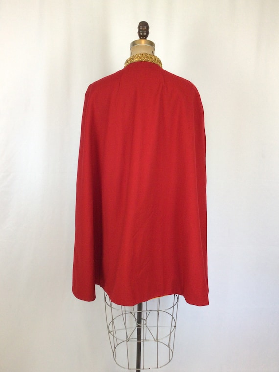 Vintage 1950s cape | Vintage red yellow Shriners … - image 6