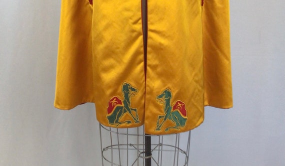 Vintage 1950s cape | Vintage red yellow Shriners … - image 8