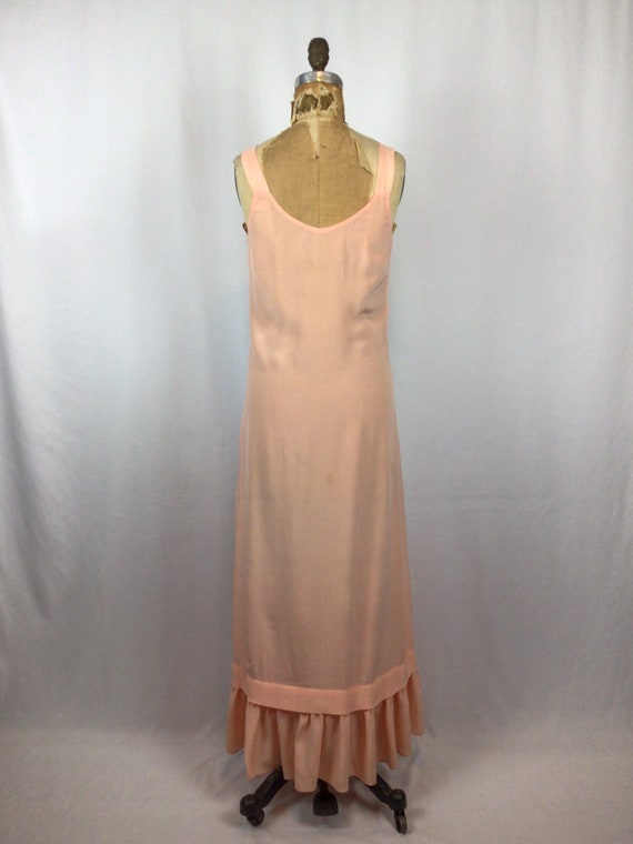Vintage 30s nightgown | Vintage peachy pink silk … - image 8